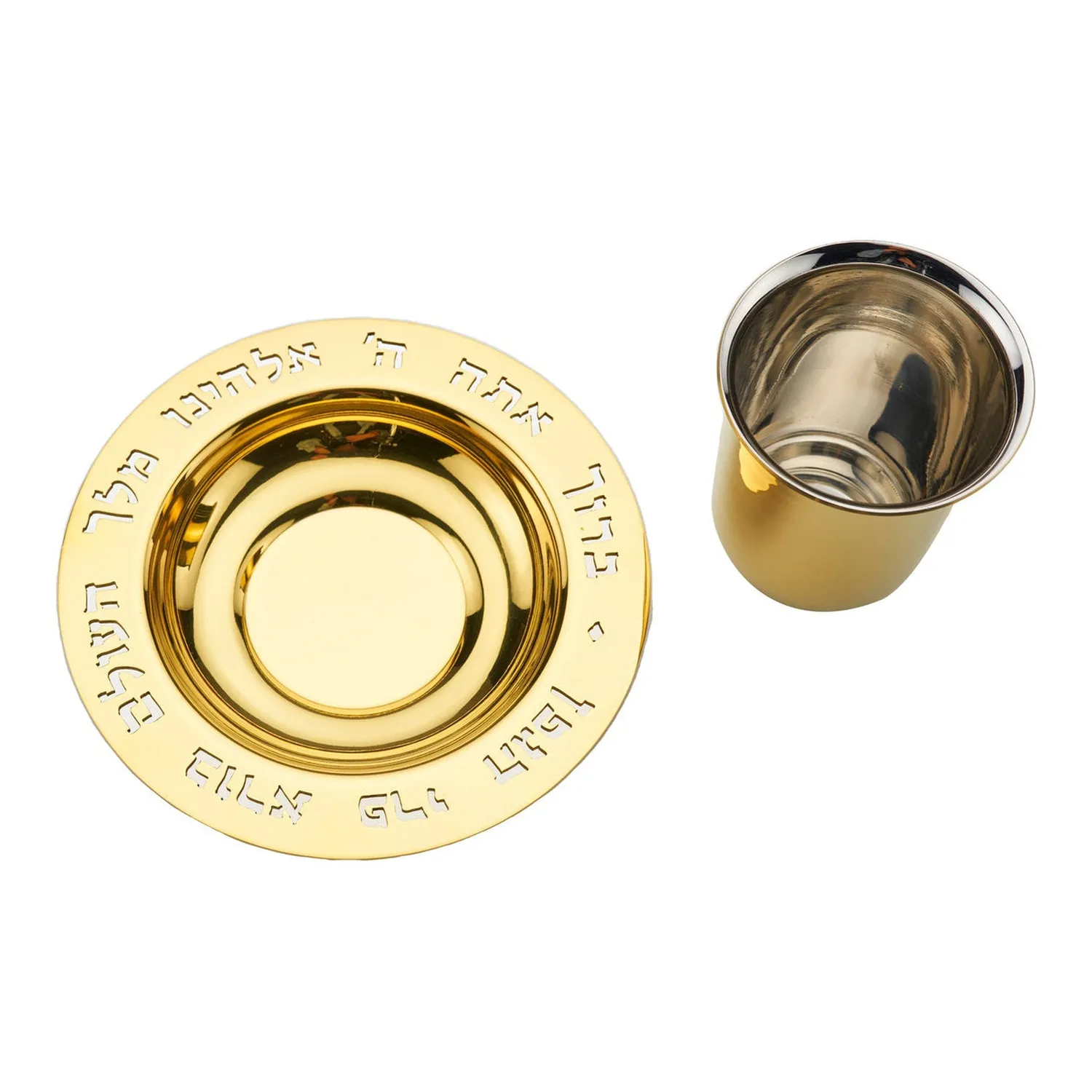 Godinger Judaica Reserve kiddush sæt guld 2 dele