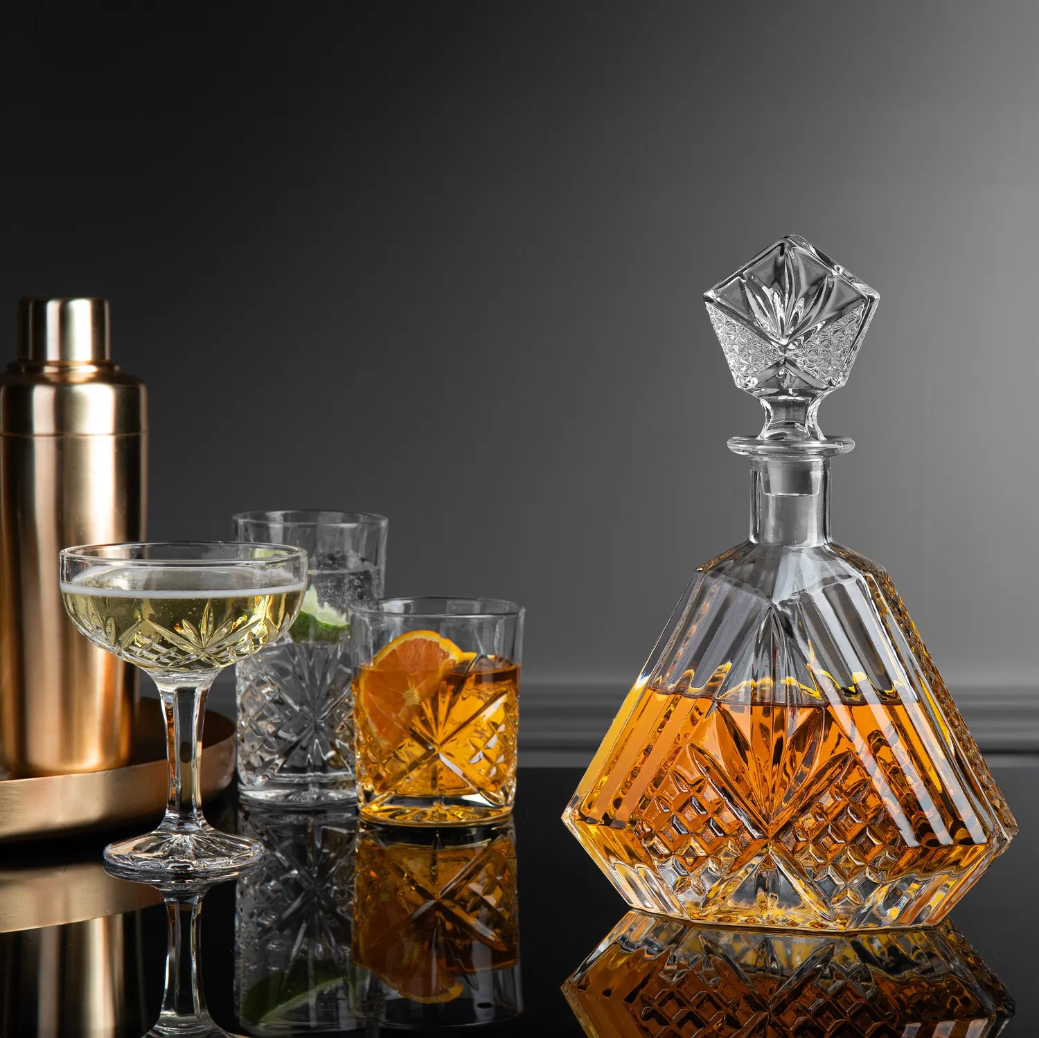 Godinger Dublin Highball krystalglas klar 4 stk