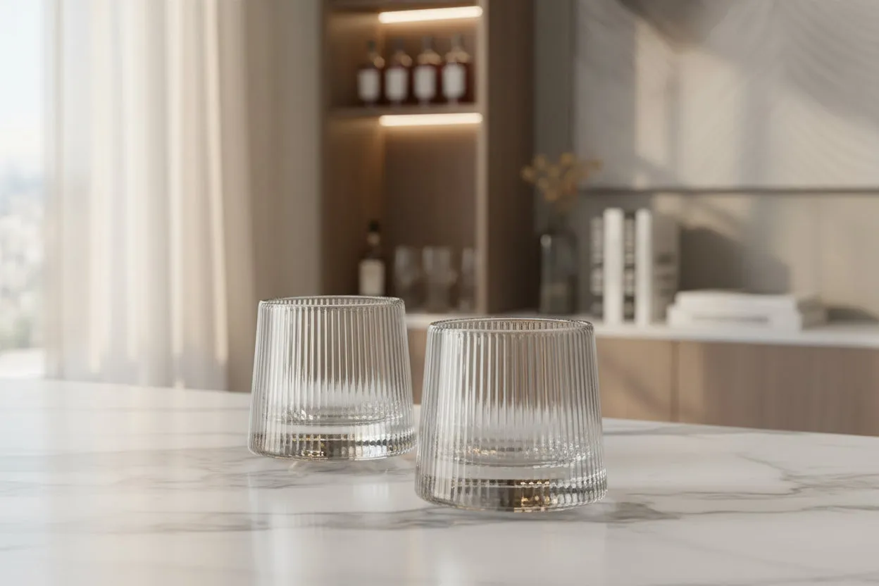 Godinger Orbit whiskyglas spin 2 stk