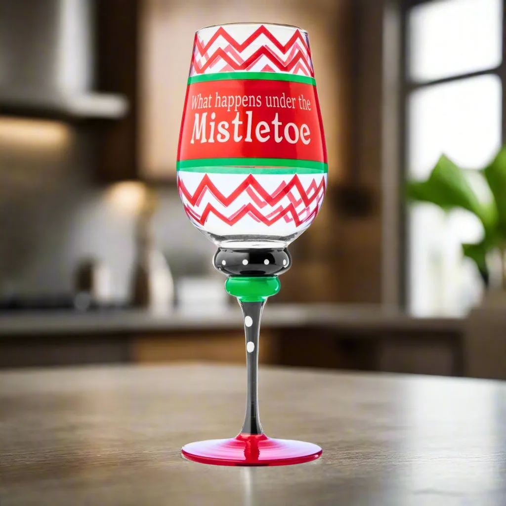 Godinger Christmas Mistletoe vinglas 44 cl krystal