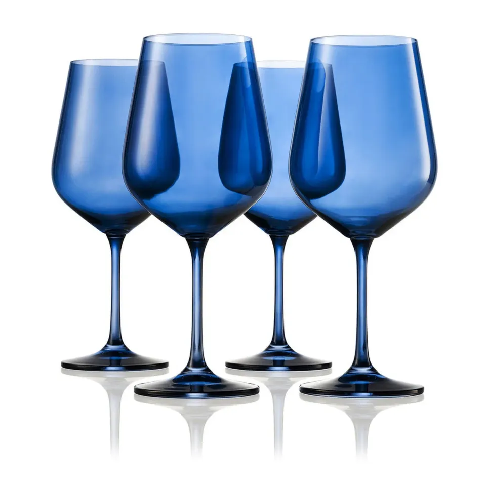 Godinger Sheer Blue rødvinsglas 4 stk blå