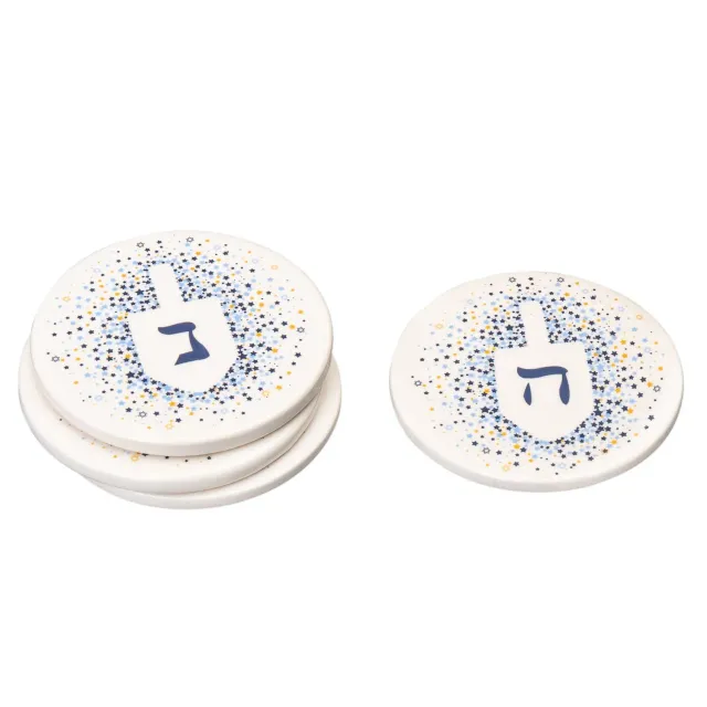 Godinger Dreidel bordskåner porcelæn blå 10 cm
