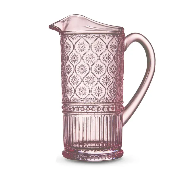 Godinger Claro Pink kande glas 1 liter præget