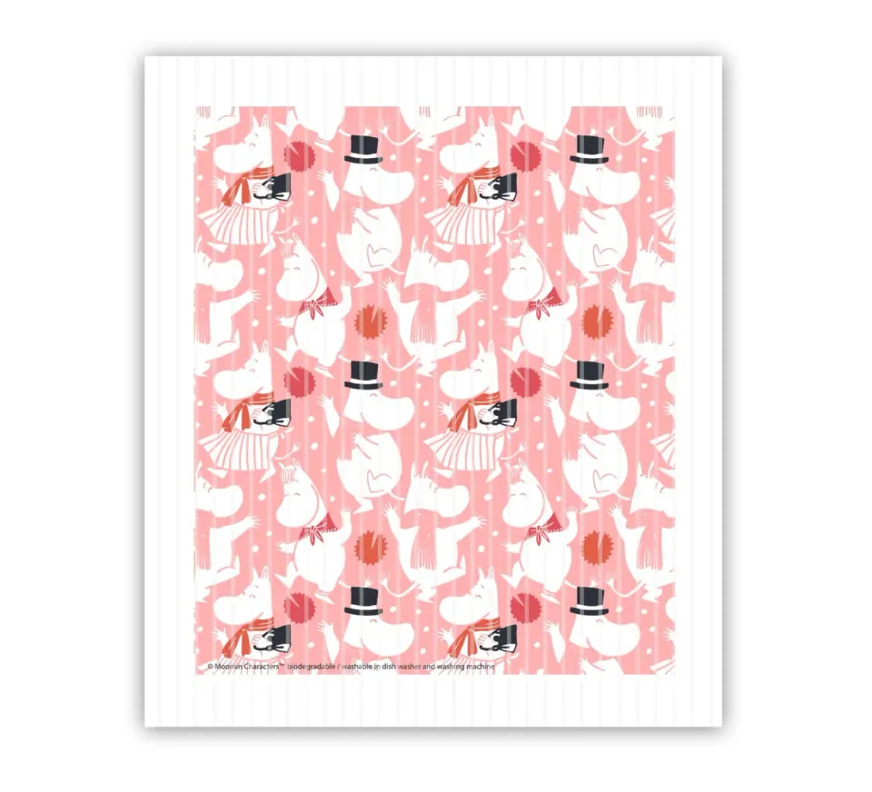 Opto Design Moomin Celebration karklud 17x14,5 cm pink