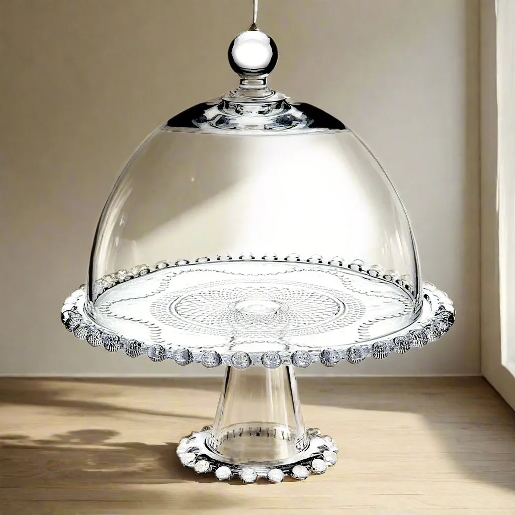 Godinger Chesterfield Wide Cake Dome kageklokke glas