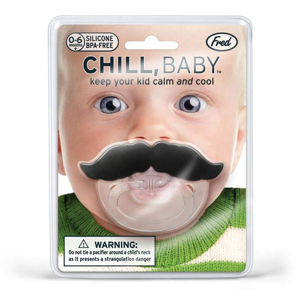 Fred Chill Baby overskæg sut silikone med etui
