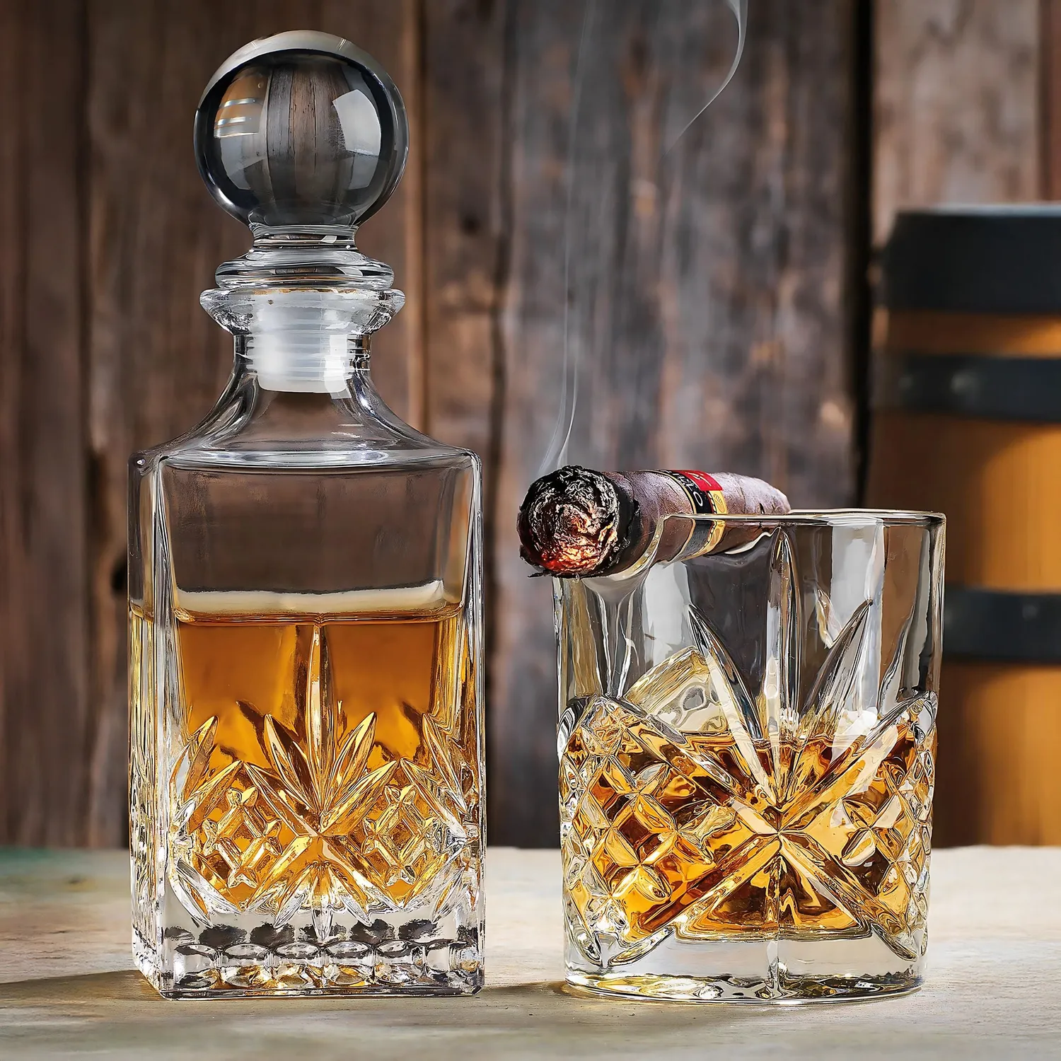 Godinger Whiskey & Rye Dublin Decant & Delight whiskey sæt klar