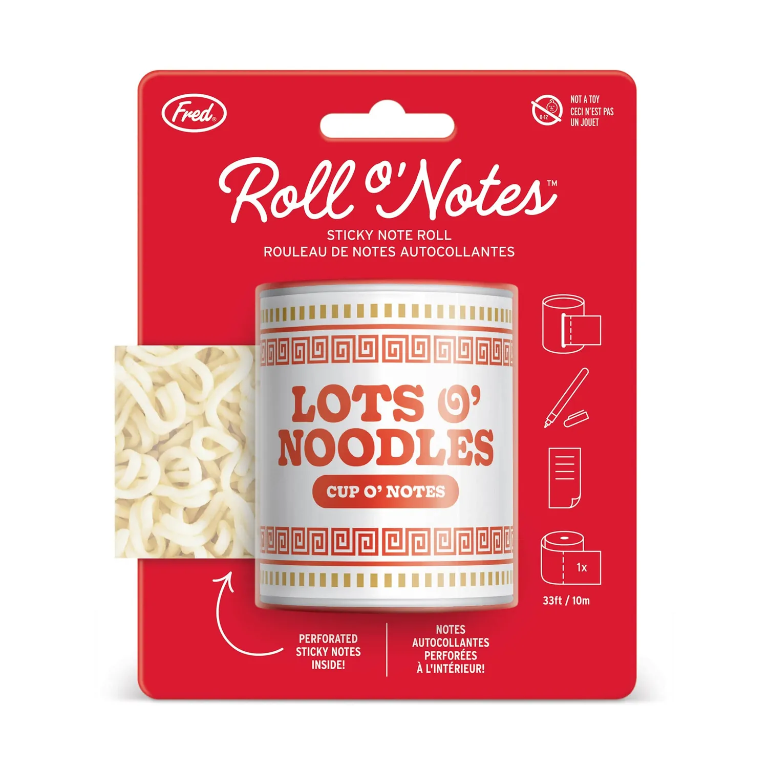 Fred Roll O Notes Noodles seddelrulle 10 meter