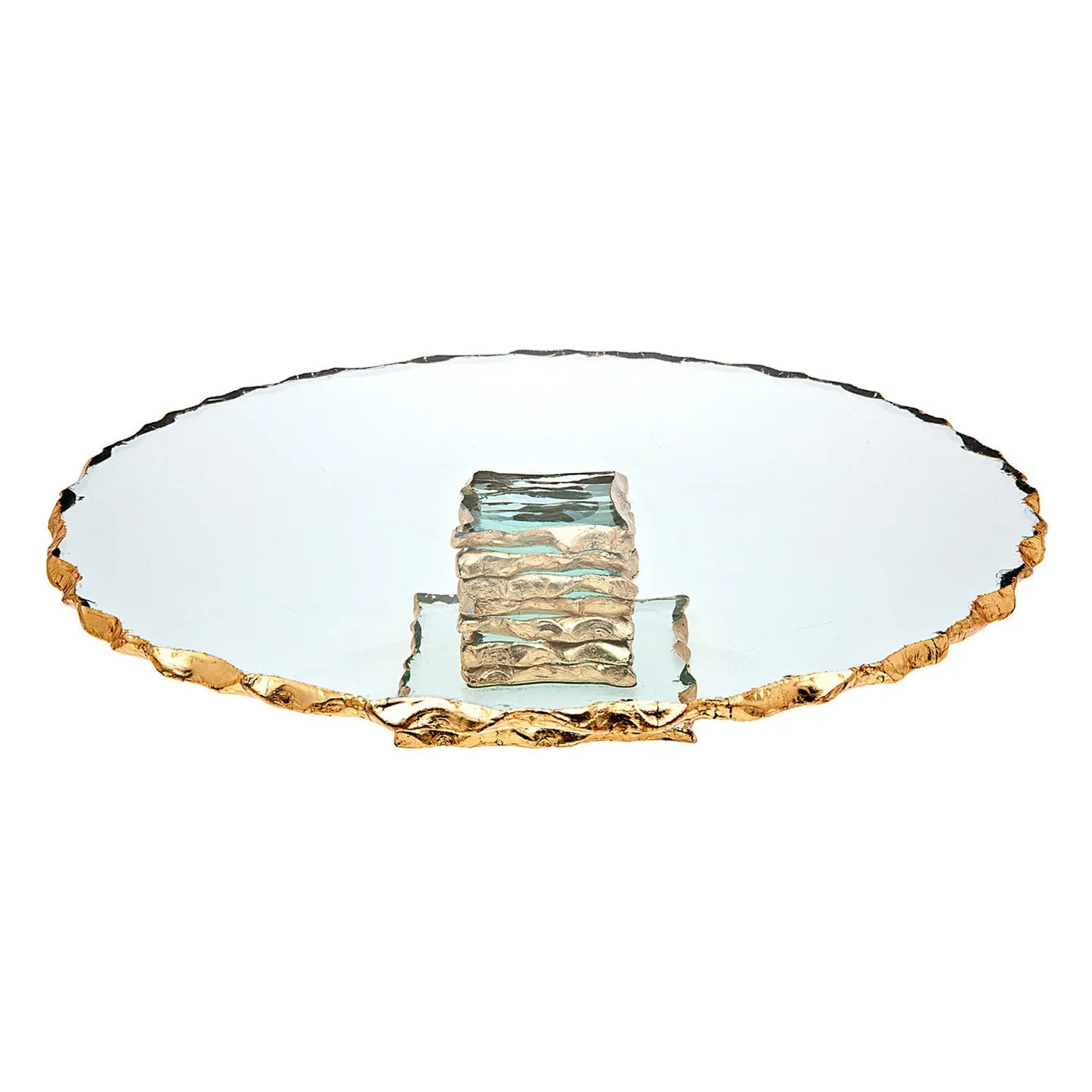 Godinger Harper Gold Edge Large kagefad guldkant