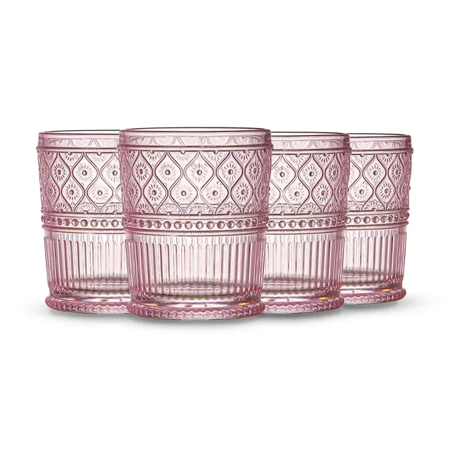 Godinger Claro whiskeyglas pink krystal 4 stk