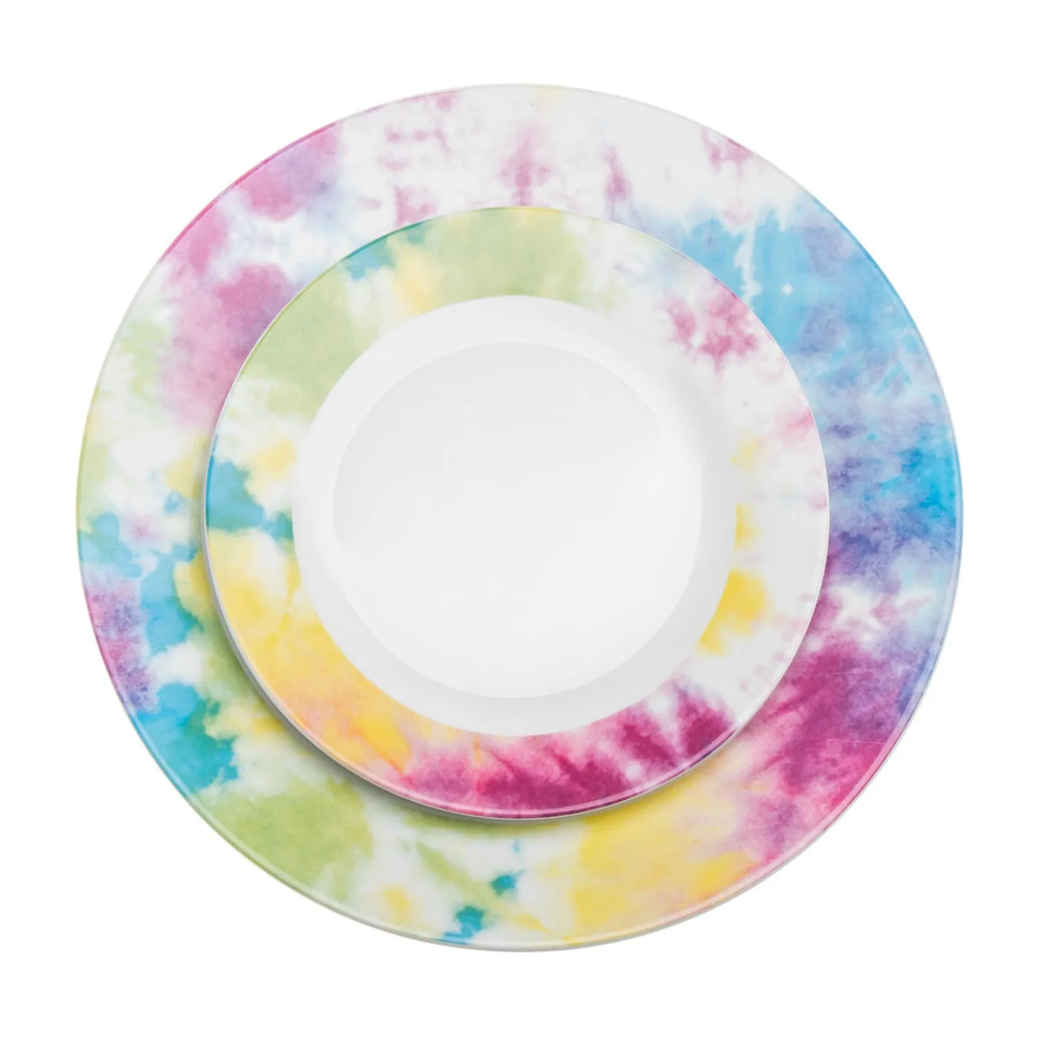 Godinger Tie Dye stel 16 dele porcelæn multicolor