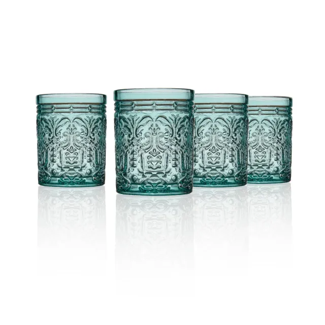 Godinger Jax Double Old Fashion whiskyglas seafoam 4 stk