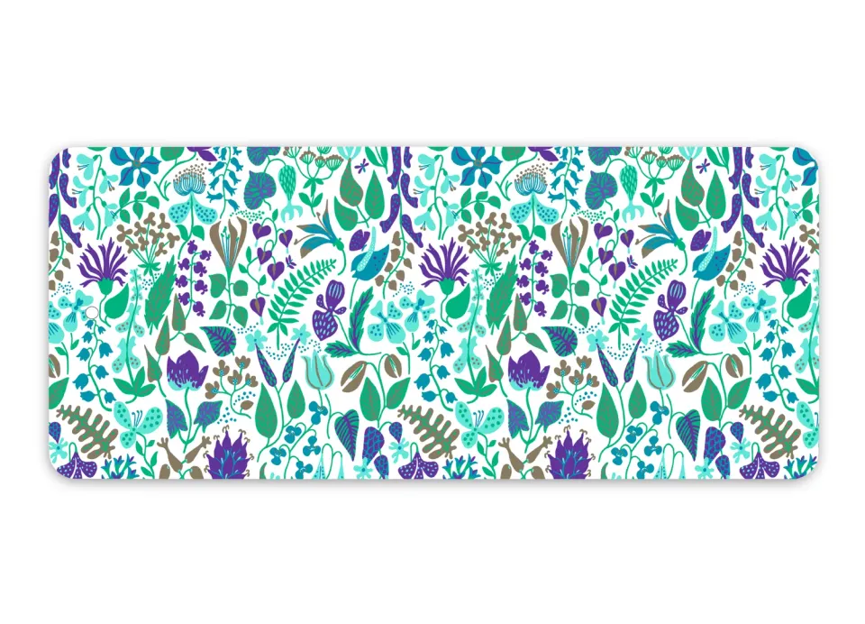 Opto Design Herbarium serveringsbræt turkis 40x17 cm