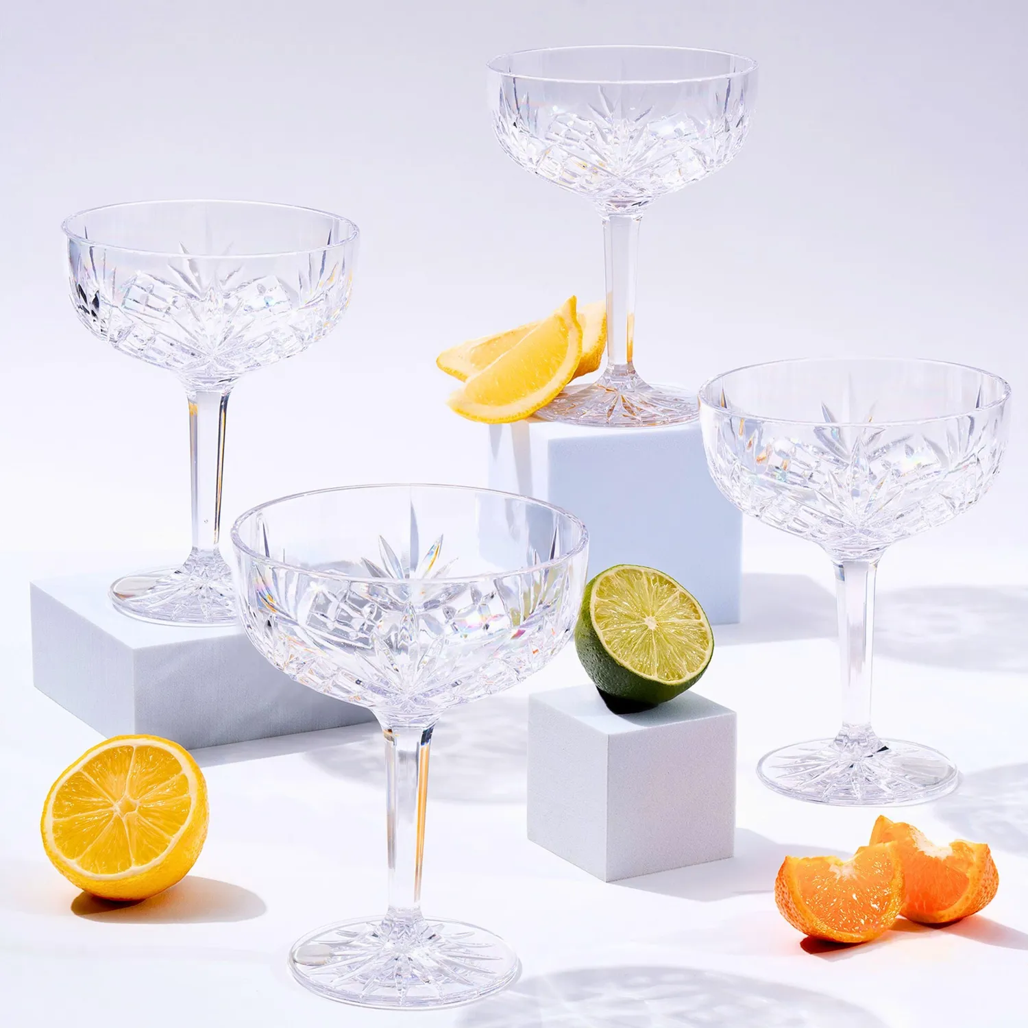 Godinger Dublin Champagne Coupe glas 4 stk akryl