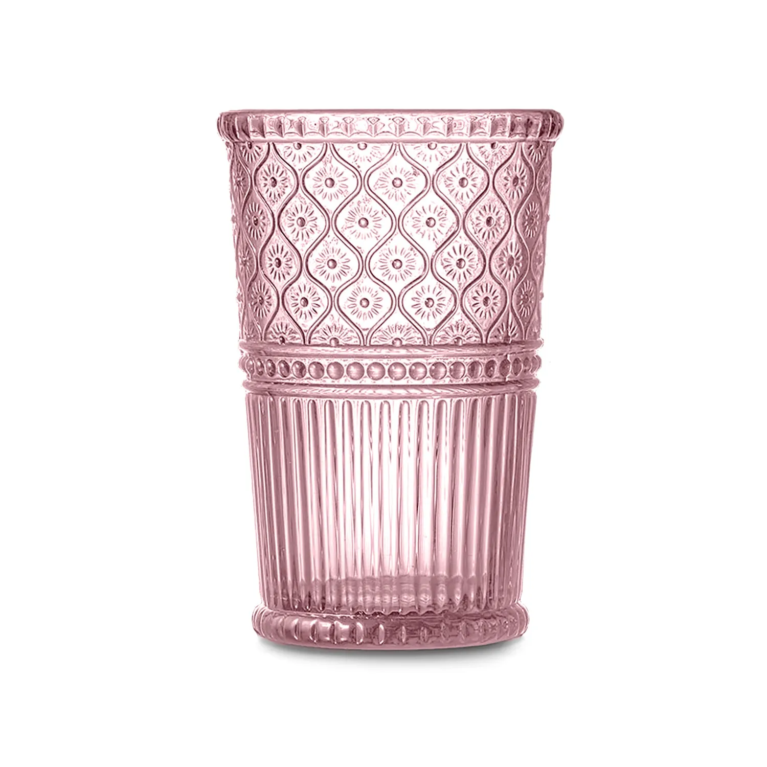 Godinger Claro Pink Tumbler glas lyserød 4 stk 12oz