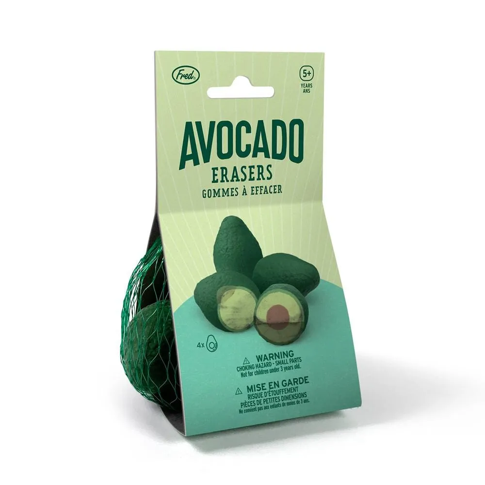 Fred & Friends Avocado viskelæder 4 stk mini
