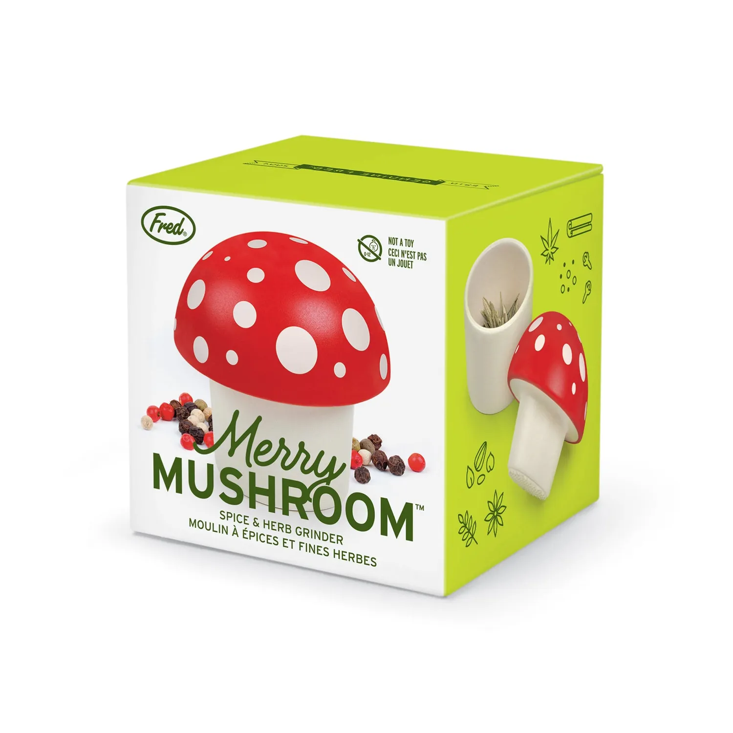 Fred Merry Mushroom krydderikværn keramisk