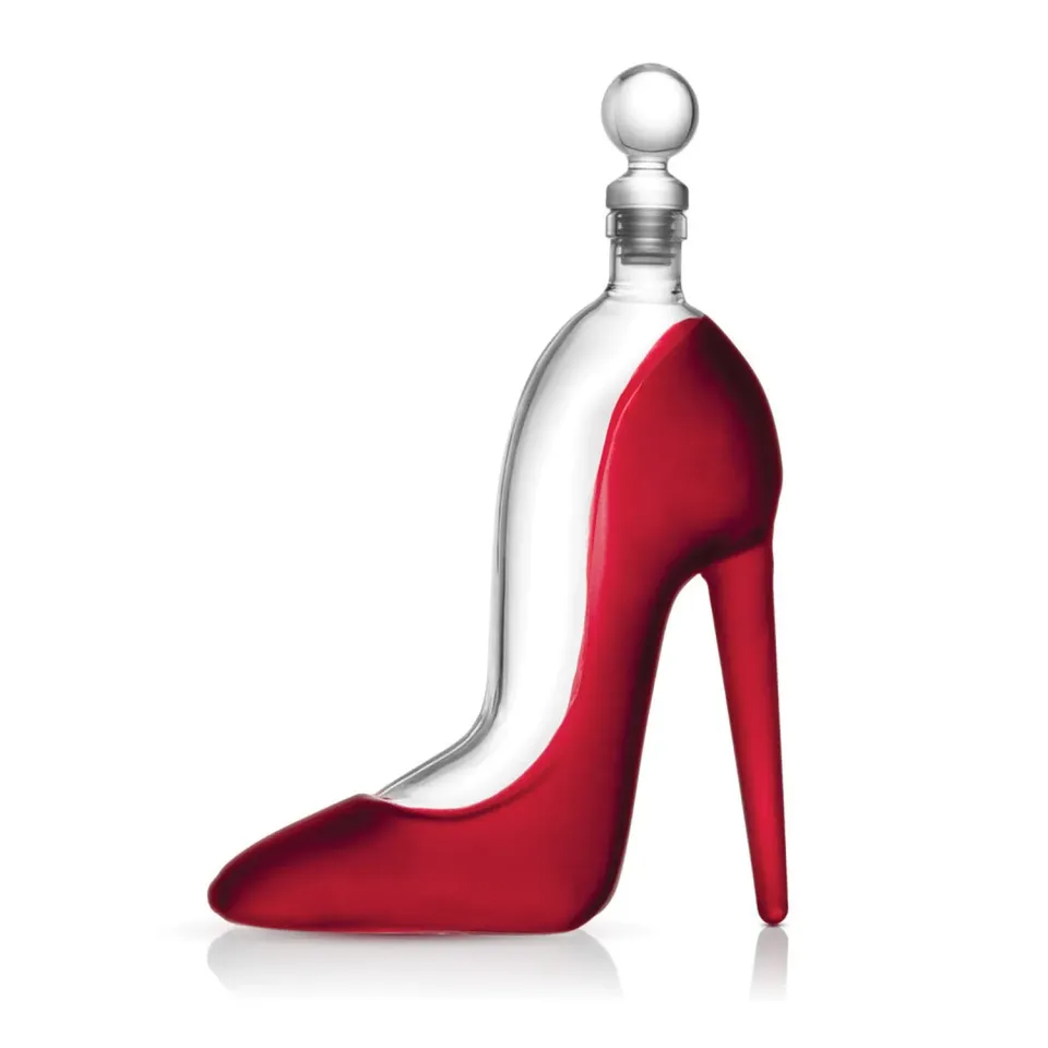 Godinger Runway High Heel karaffel rød 650 ml krystal