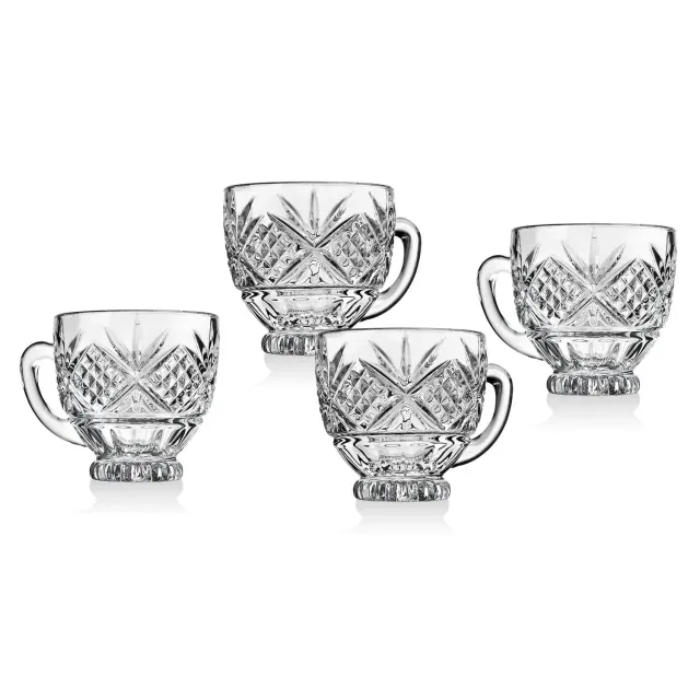 Godinger Dublin Coffee Mug kaffekrus 4 stk 3 dl krystal