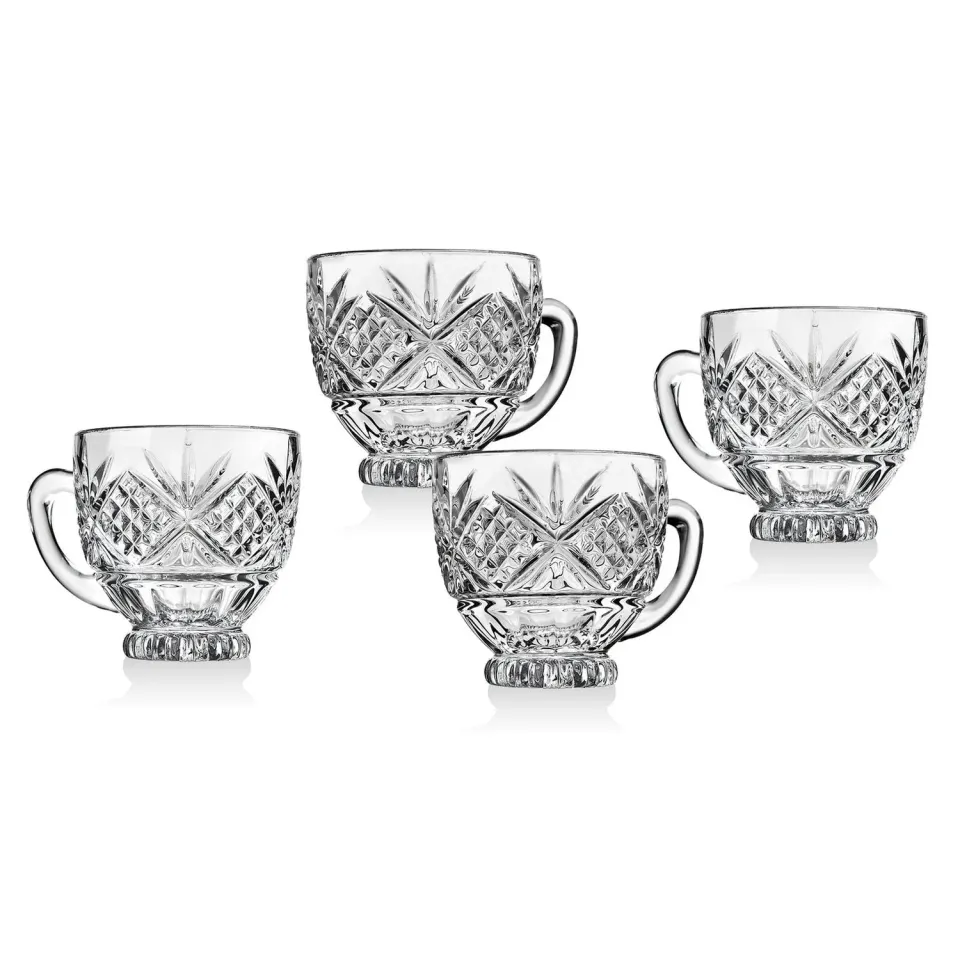 Godinger Dublin Coffee Mug kaffekrus 4 stk 3 dl krystal