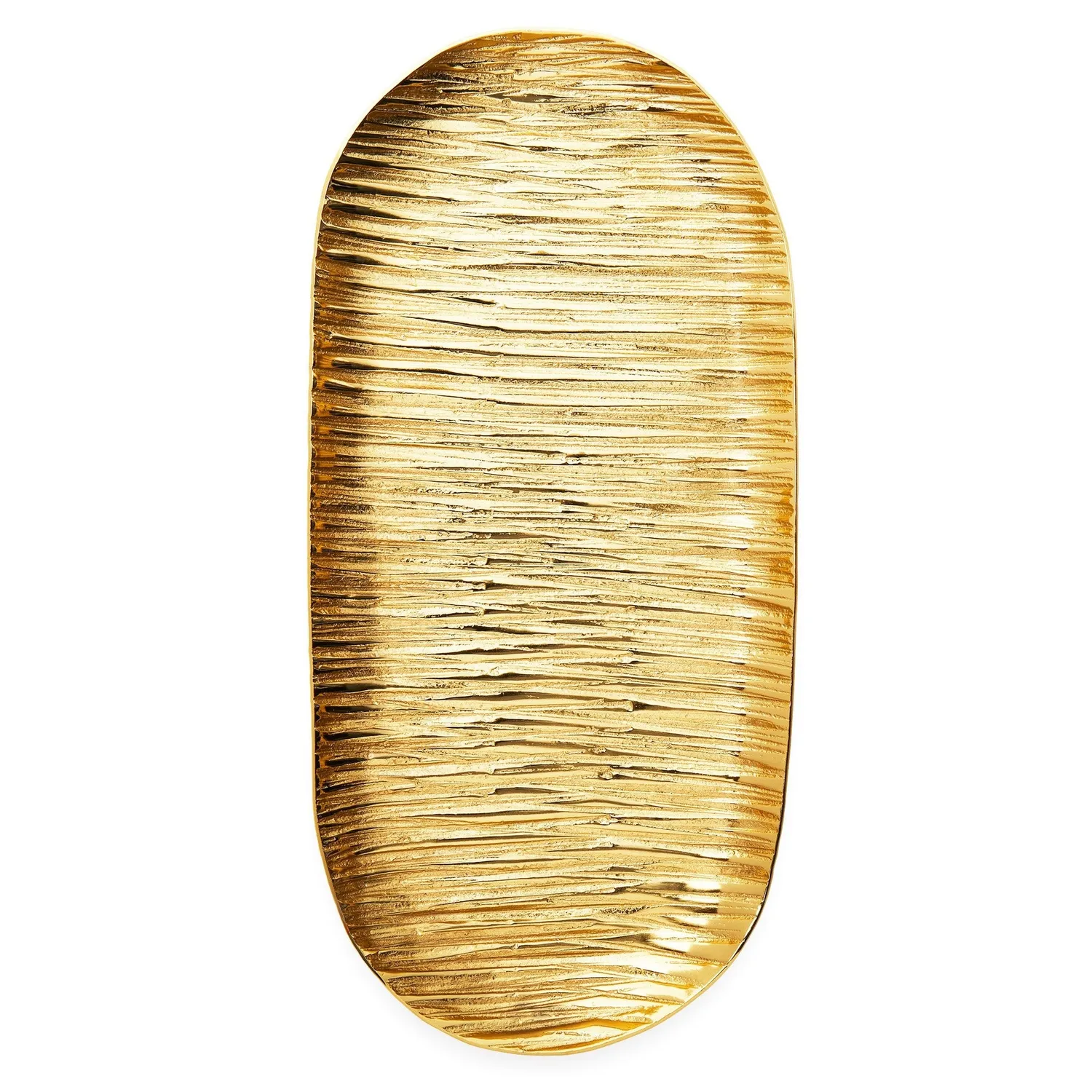 Godinger Wadi serveringsbakke oval guld 31 cm