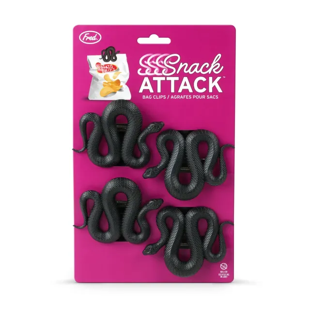 Fred Snack Attack poseklemmer 4 stk slange