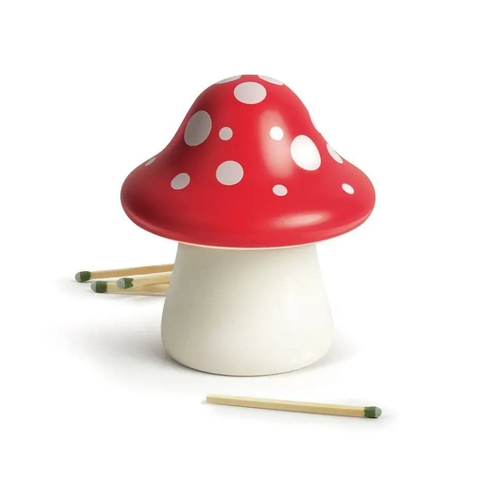 Fred Merry Mushroom tændstikholder keramik