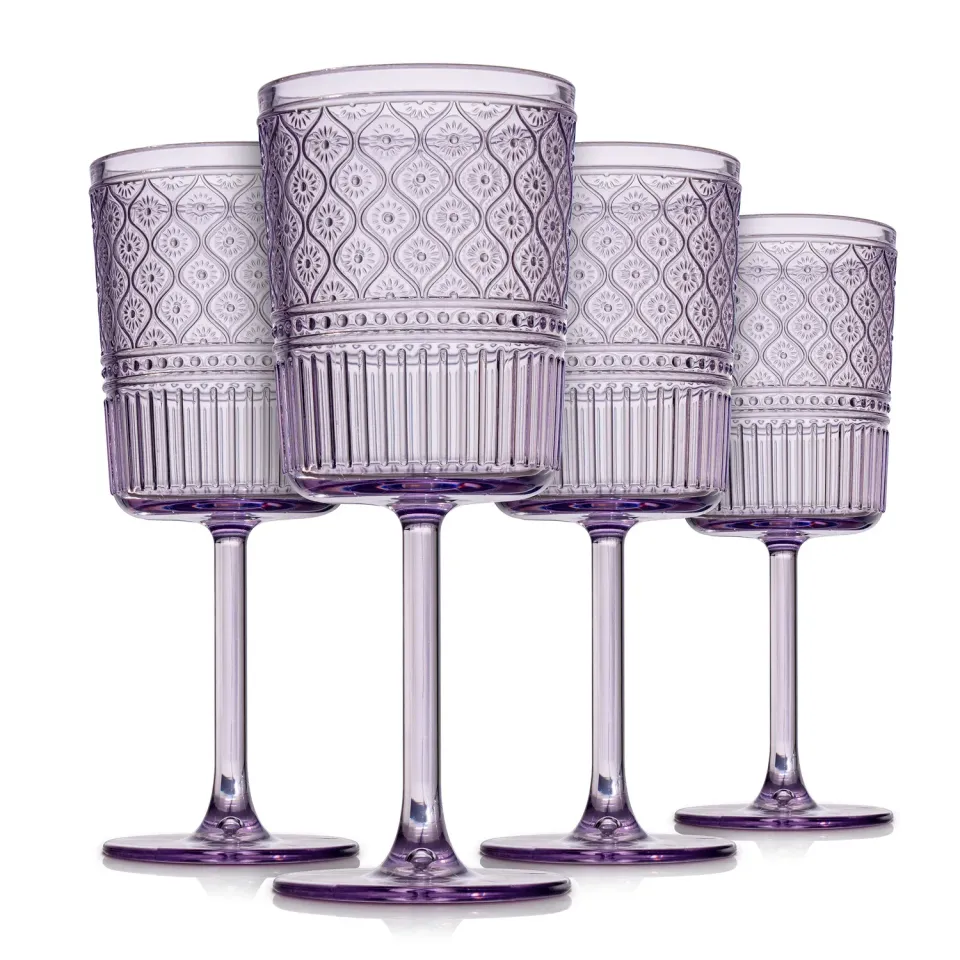 Godinger Claro pokalglas lavendel 4 stk akryl