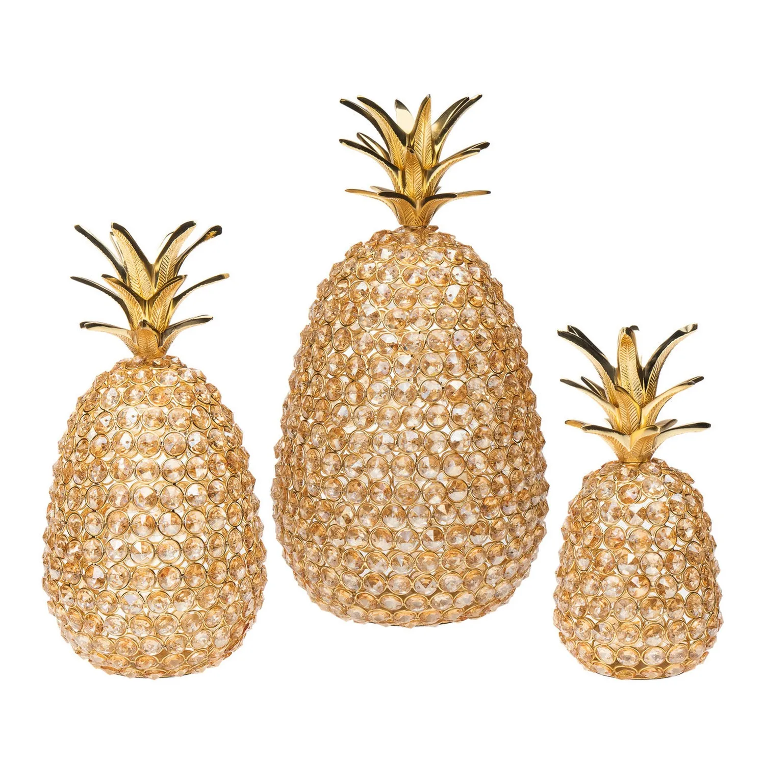 Godinger Pineapple Gold pynteananas lille guld