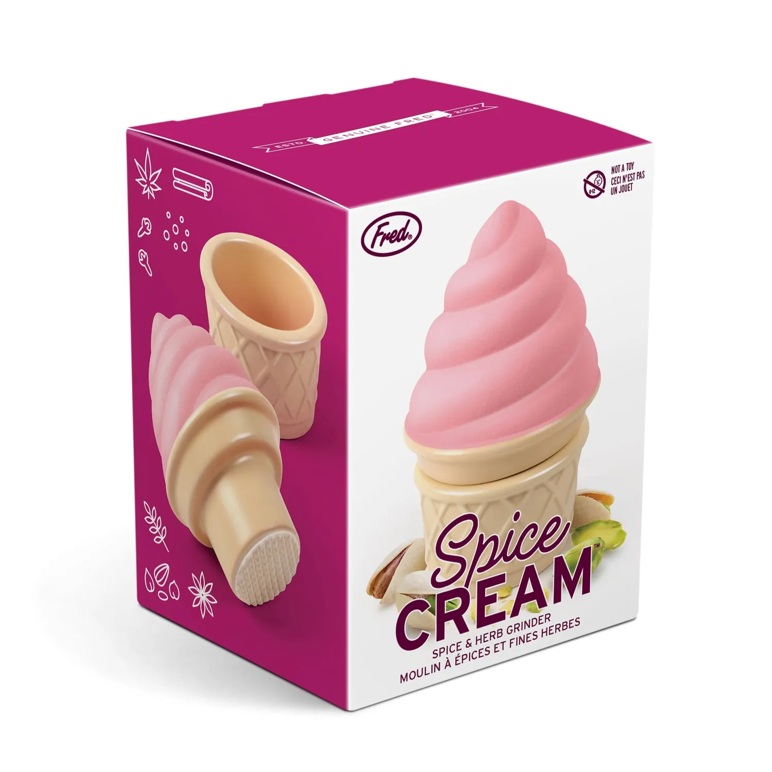 Fred Spice Cream krydderikværn keramik isvaffel