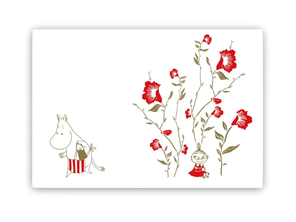 Opto Design Moominmama Flower dækkeserviet 40x27,5 cm rød