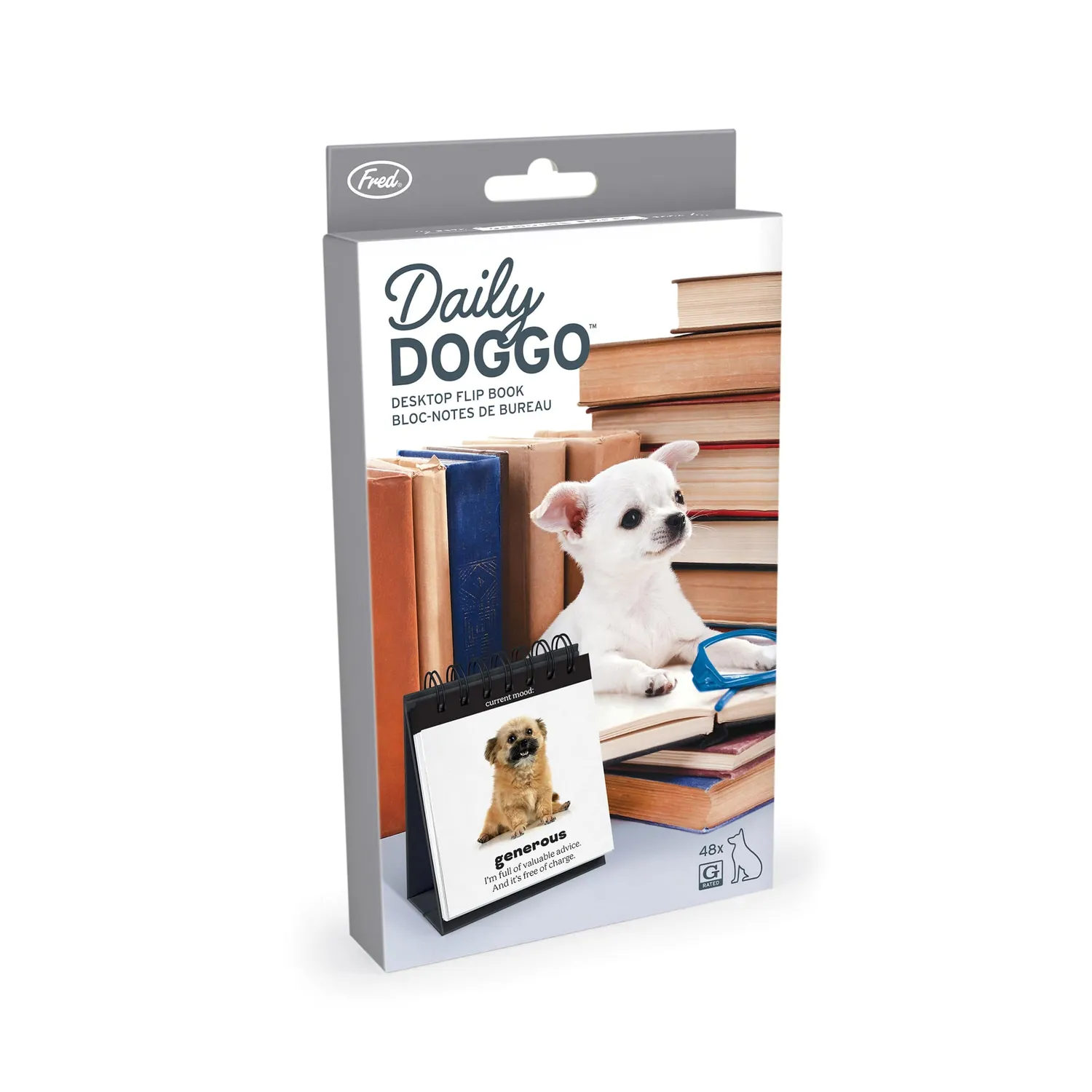 Fred Daily Doggo bordflipchart hund 48 ark
