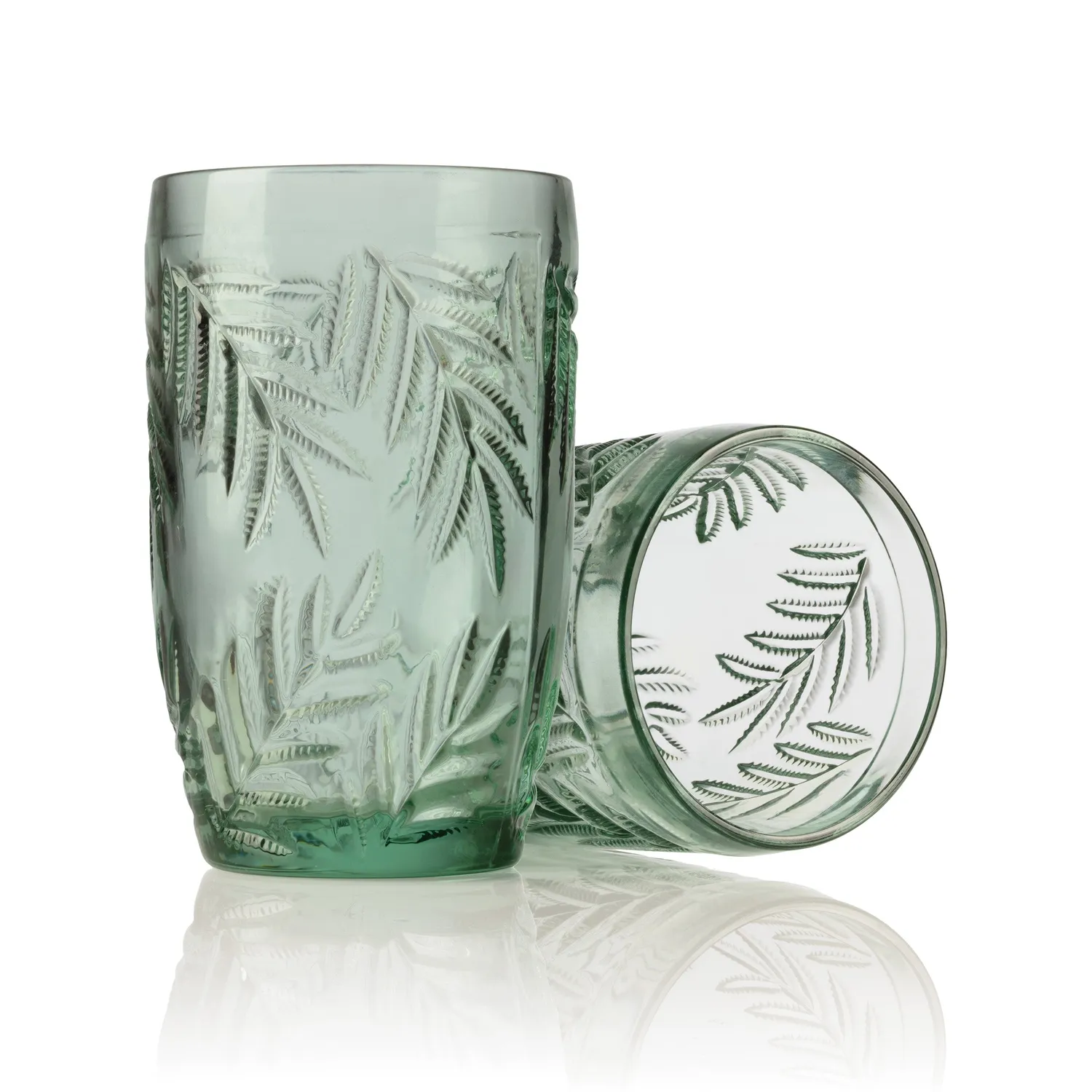 Godinger Bali highball glas 4 stk 12 oz grøn