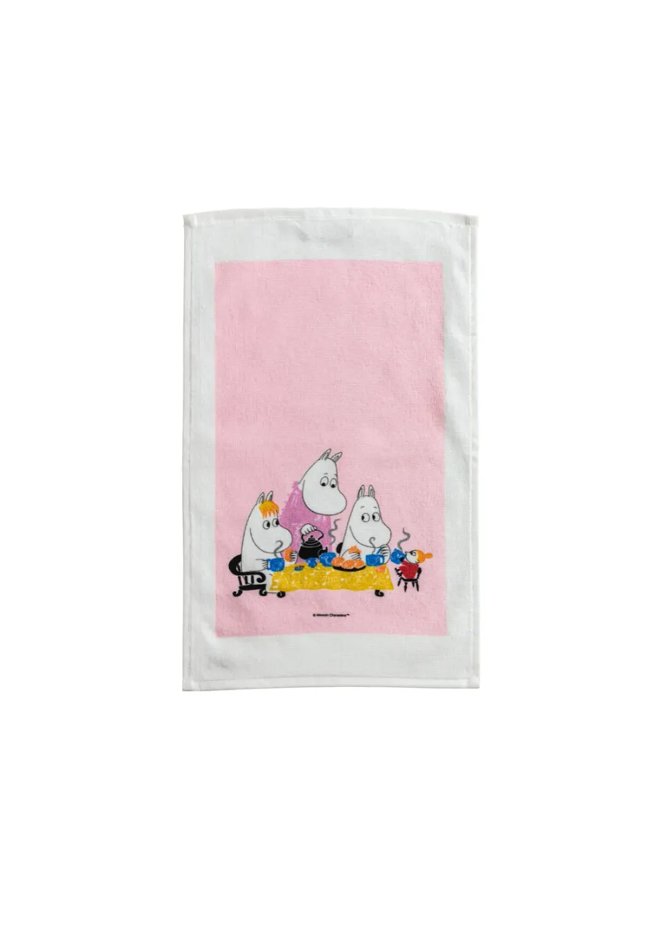 Opto Design Mumi Teaparty Mini håndklæde lyserød bomuld