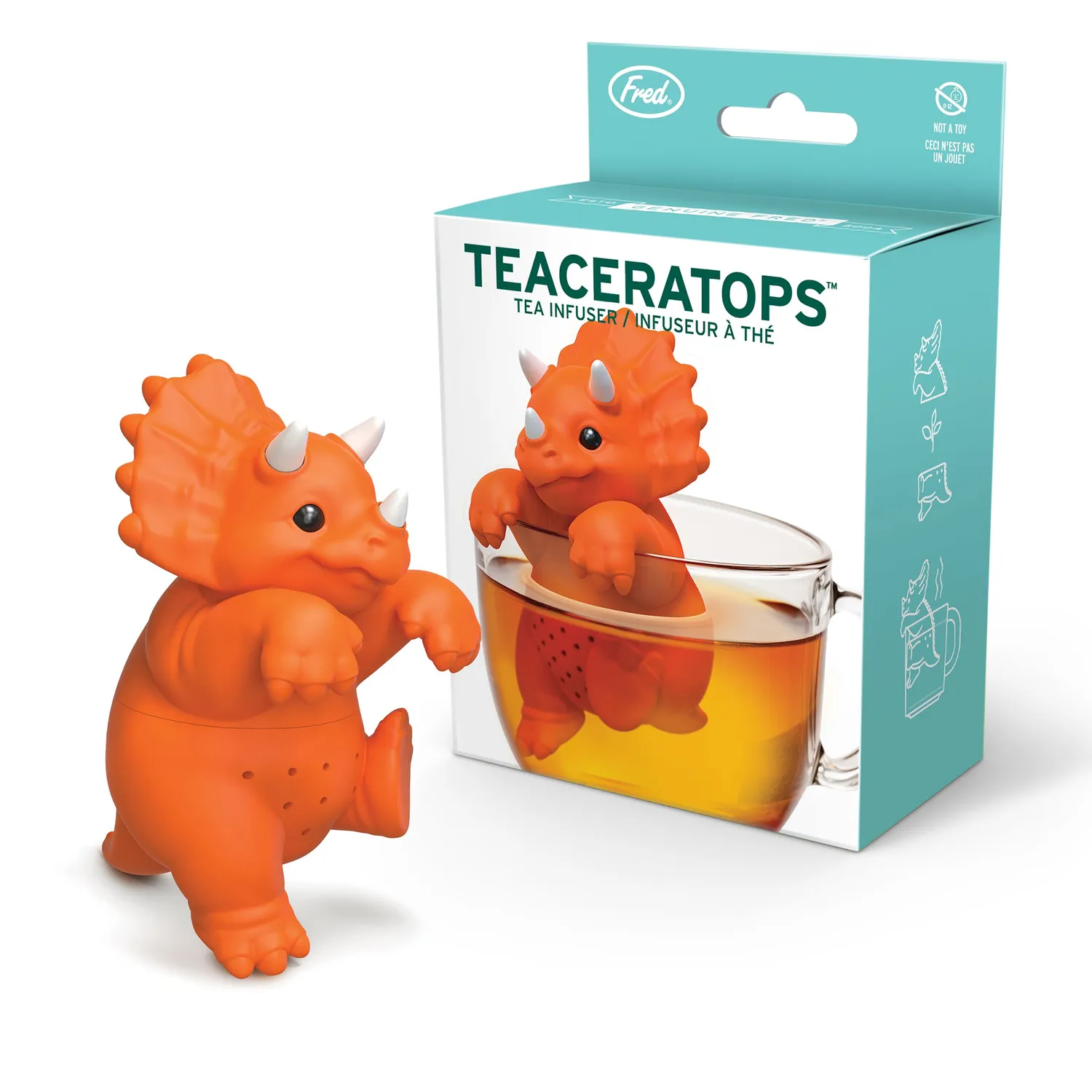 Fred Teaceratops teinfuser dinosaurus silikone