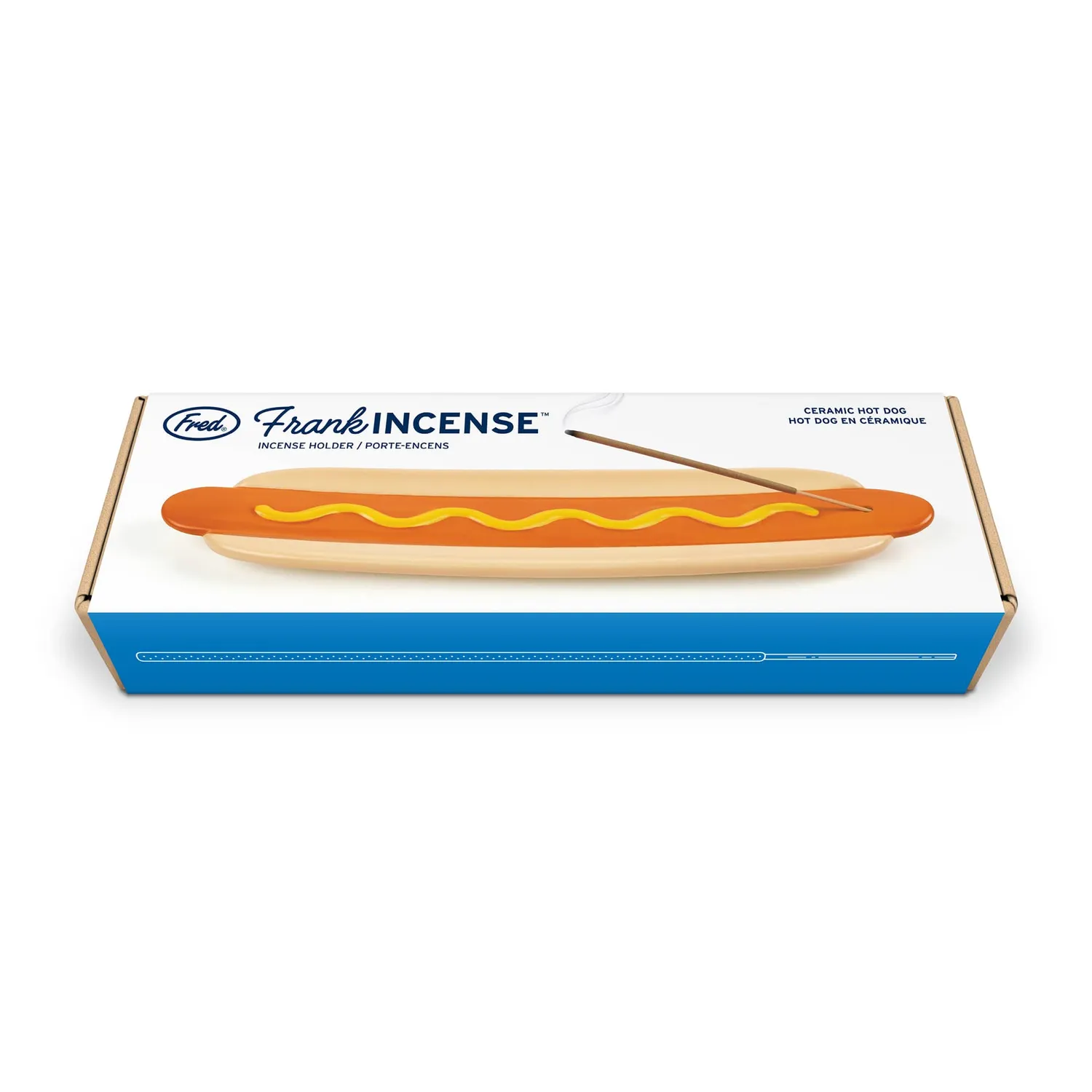 Fred & Friends Frank røgelsesholder keramik hotdog