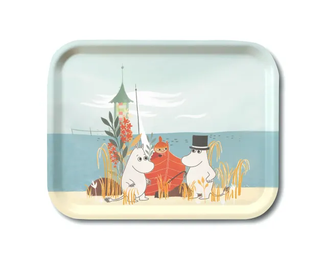Opto Design Moomin Boat on Beach bakke 27x20 cm birk
