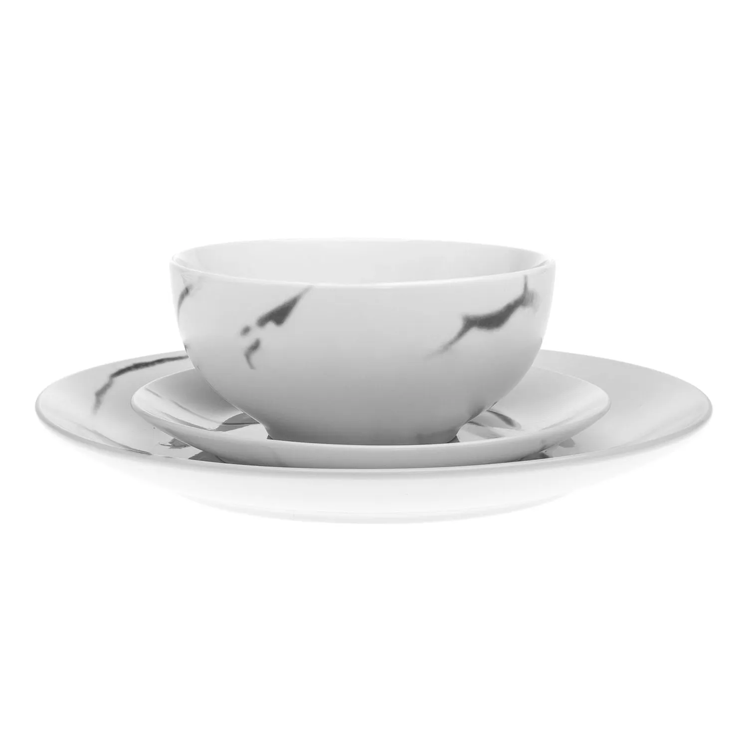 Godinger Boulon Black stel 12 dele porcelæn til 4