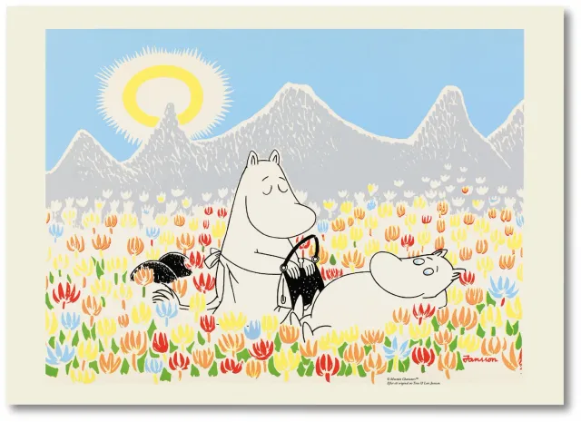 Opto Design Moomin on the Meadow plakat 50x70 cm papir