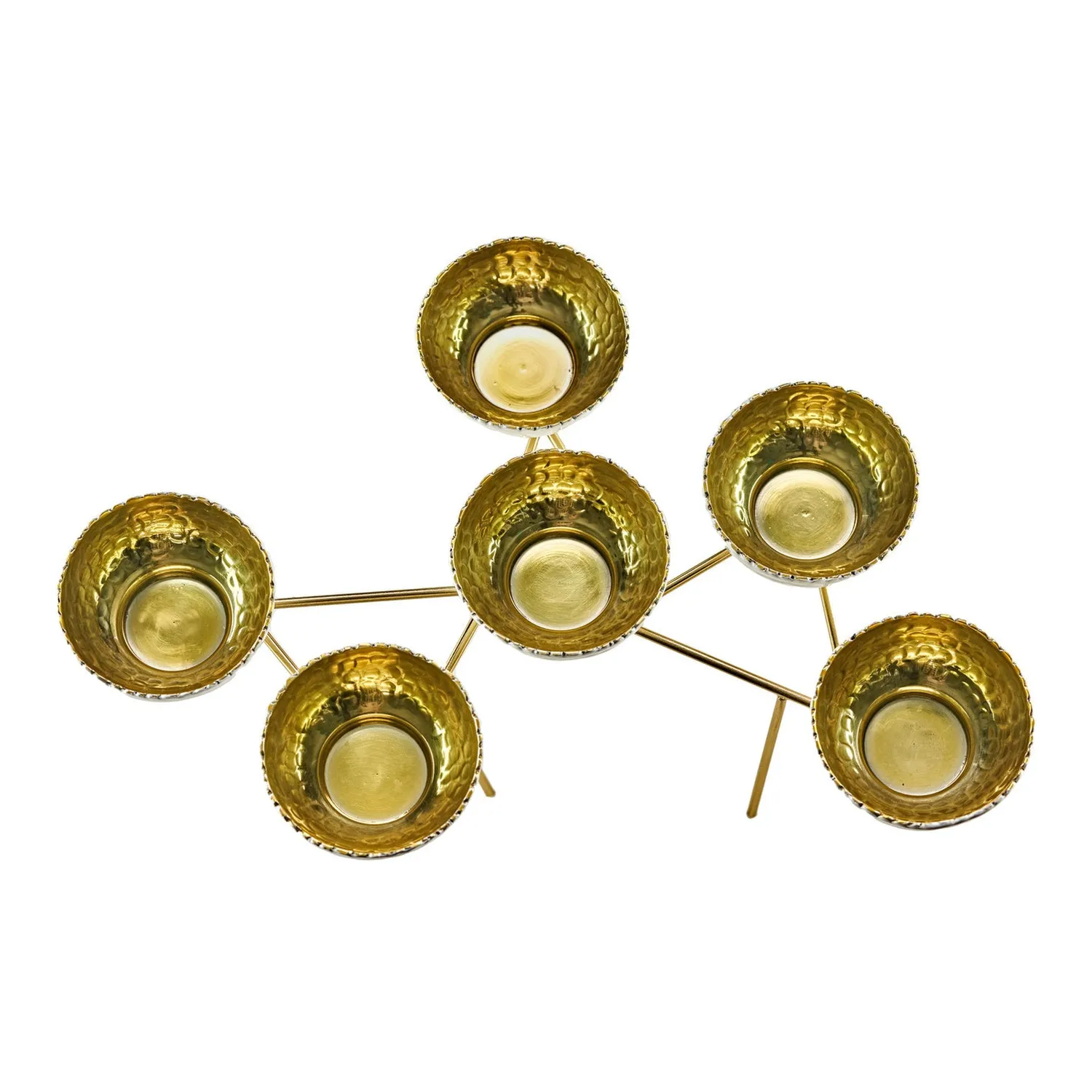 Godinger Munro serveringsstativ 6 skåle hvid-guld