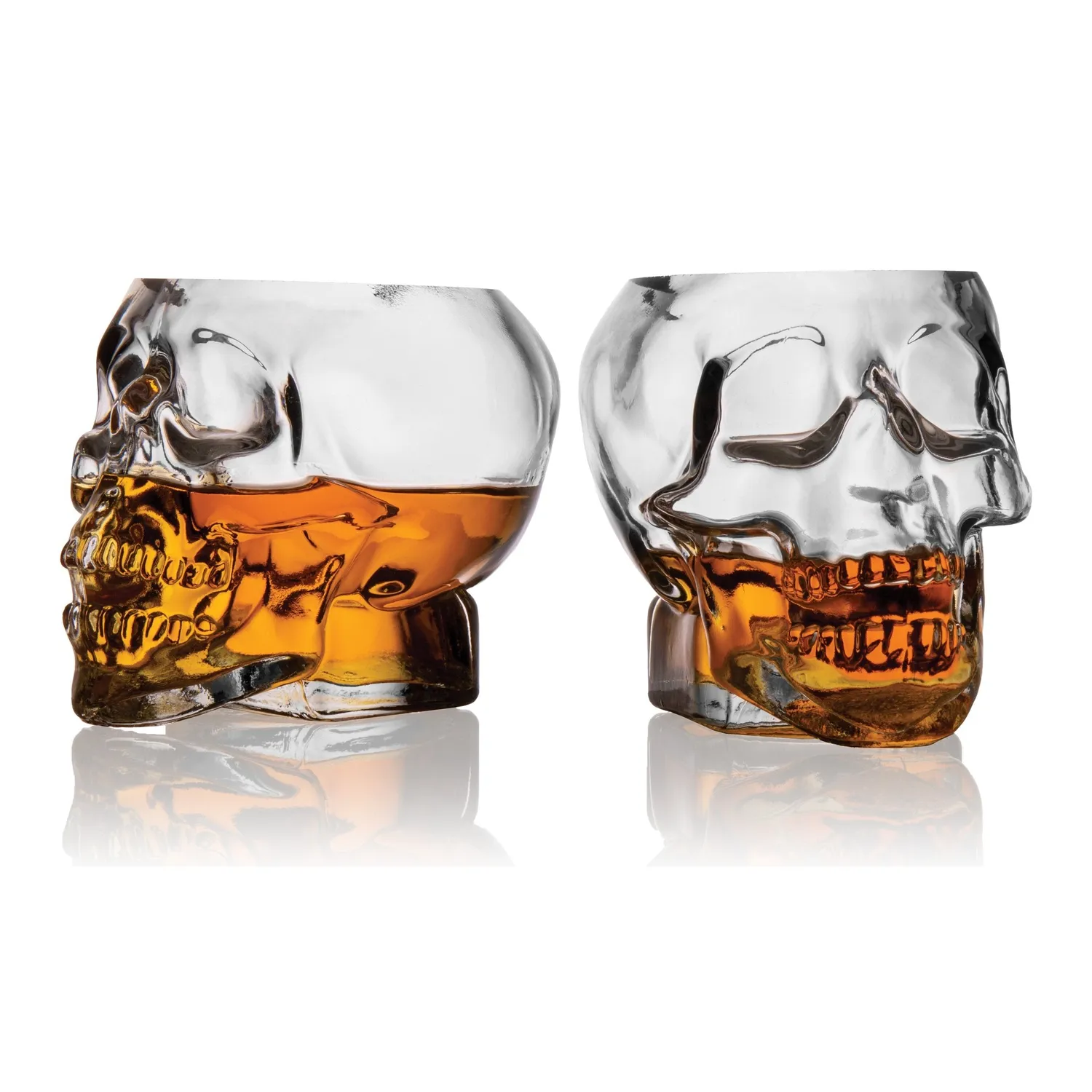 Godinger Grinning Skull whiskeyglas 2 stk krystal 11oz