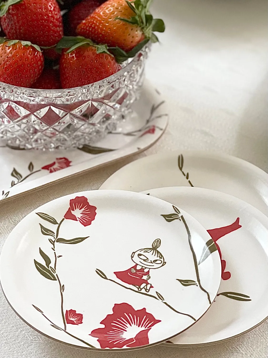 Opto Design Moomin Teaparty bordskånere 4-pak 11 cm