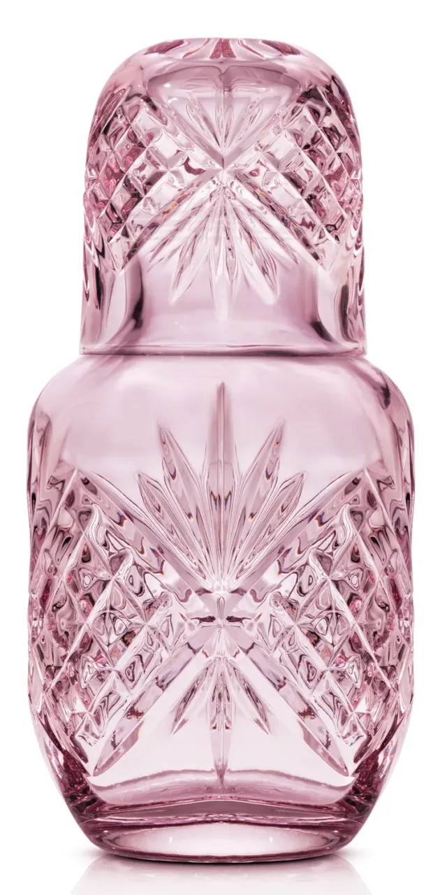 Godinger Dublin Bedside Night Carafe karaffel blush klar
