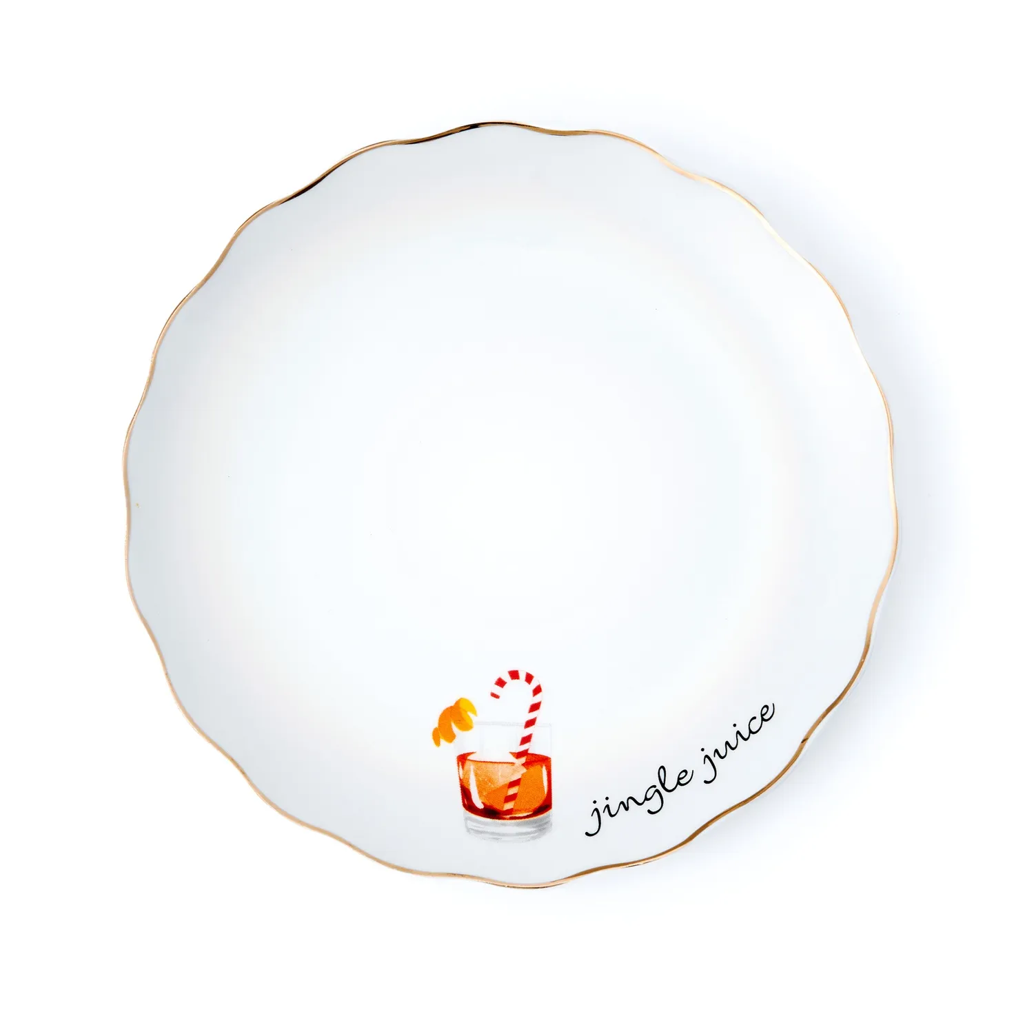 Godinger Holiday Cheers forretstallerken 6 stk porcelæn