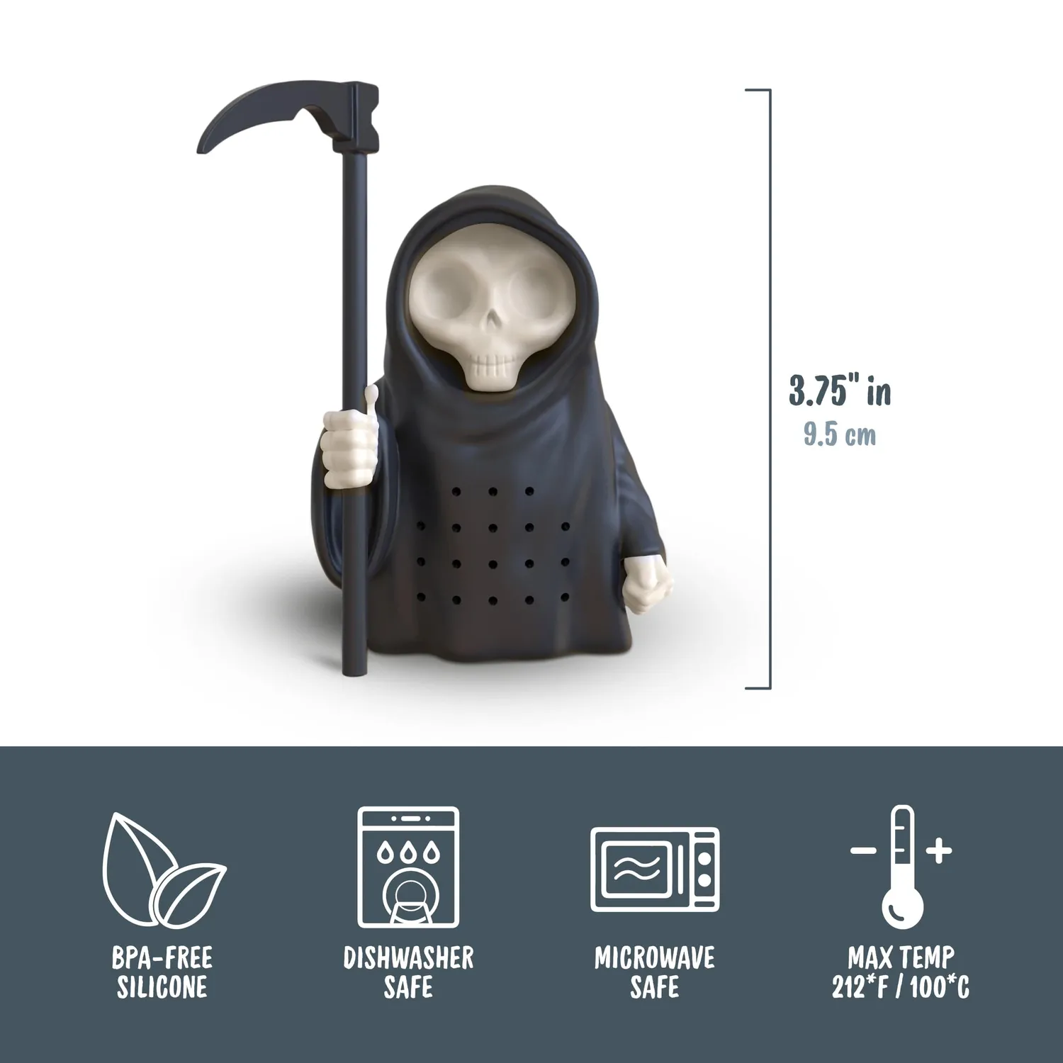 Fred Grim Steeper teinfuser silikone mand med le