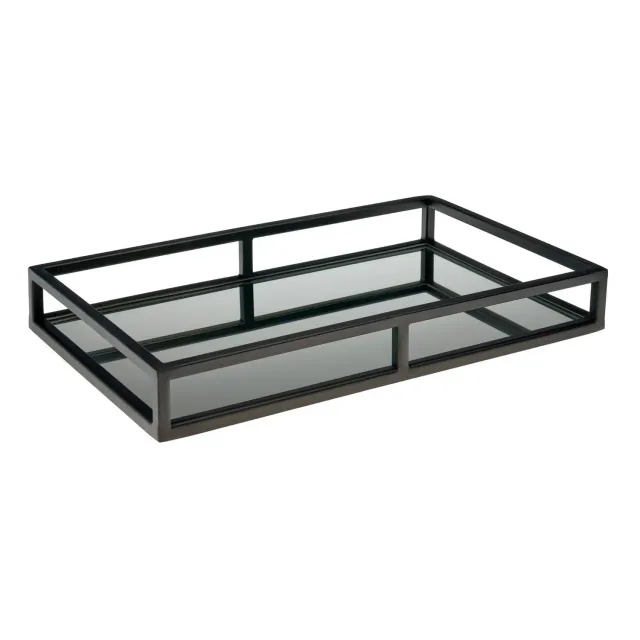 Godinger Aspen Gunmetal serveringsbakke spejl 40 cm