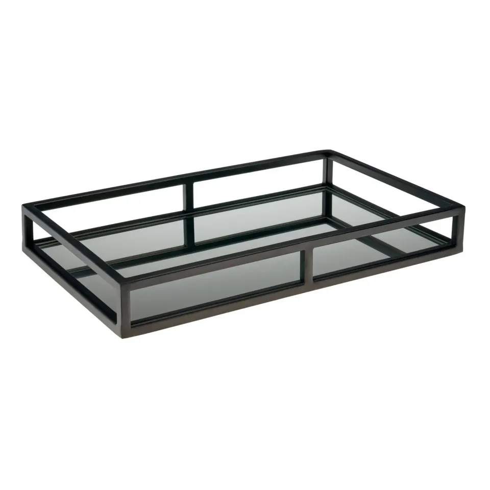Godinger Aspen Gunmetal serveringsbakke spejl 40 cm