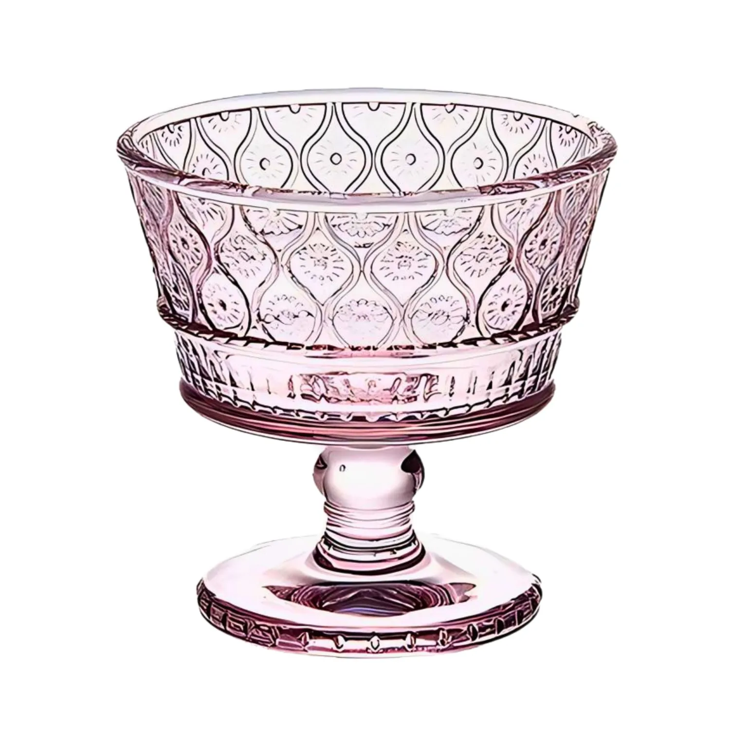 Godinger Claro Pink smageglas sæt med 8 krystal