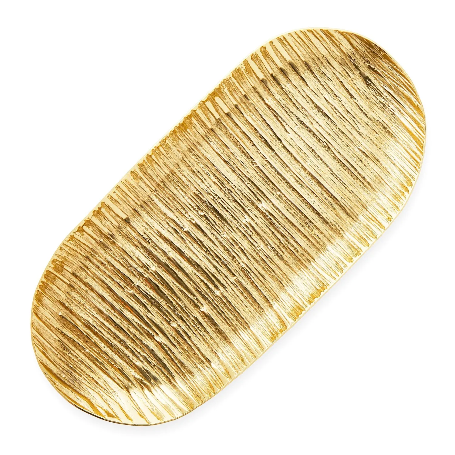 Godinger Wadi serveringsbakke oval guld 31 cm