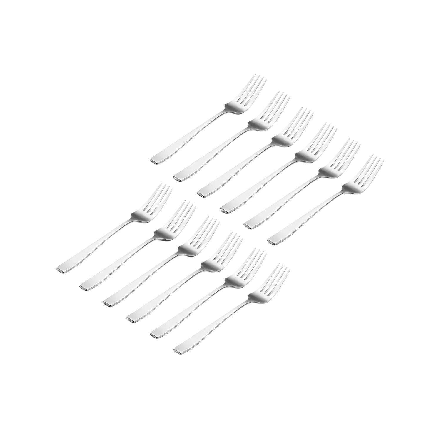 Godinger Chisel salatgafler mat stål 12 stk